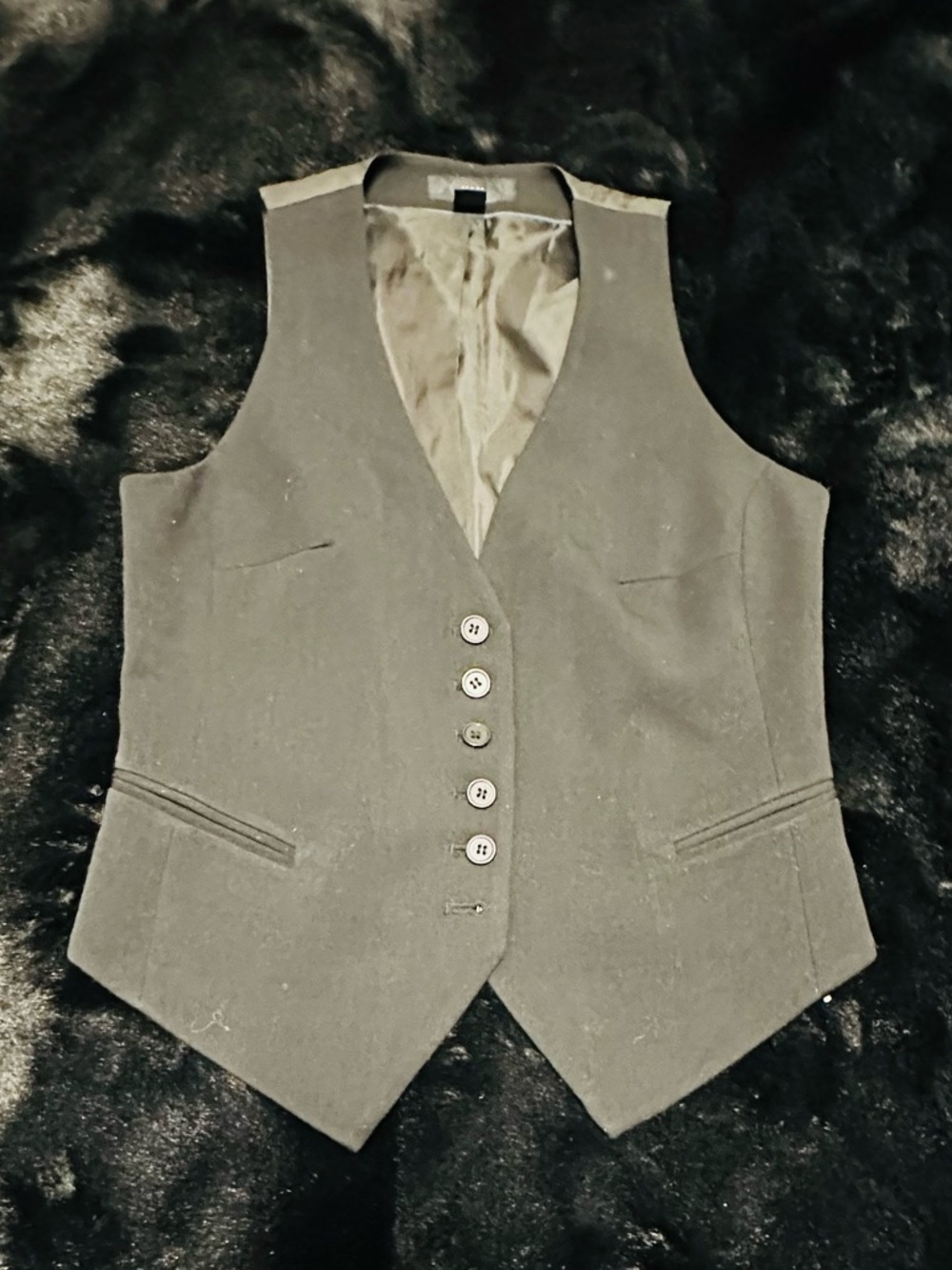 H&M Black Tailored Vest Waistcoat Size US 4 EUR 34